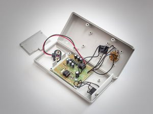 The inside of the Bob Beck blood electrification device